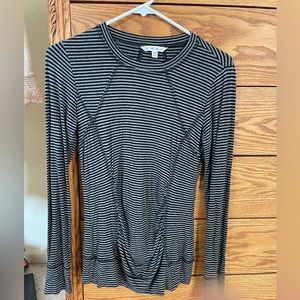 Cabi long sleeve striped tee